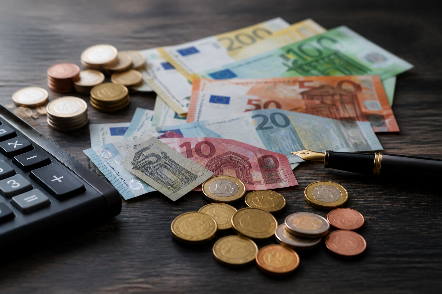 Denominacija – eurų banknotai ir monetos, iliustruojantys nominalią vertę