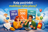 Kaip pasirinkti mobiliojo ryšio planą?